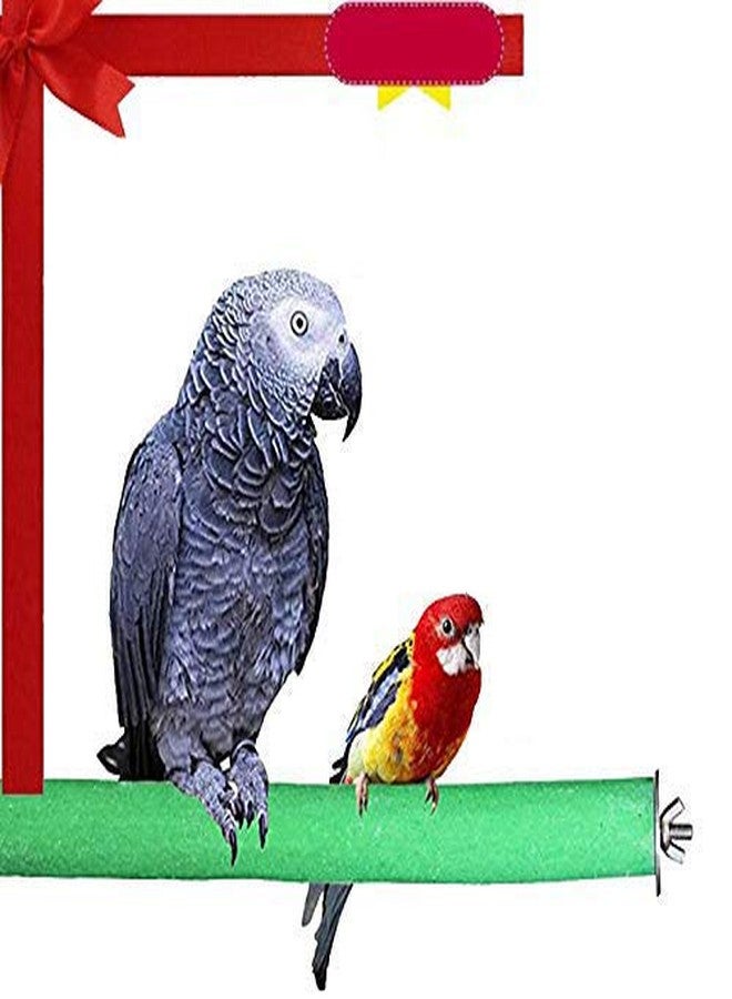 Western Era Set of 2 Safe Wooden Sand Perch/Stand/Toy for Birds (Light Weight) (Size - 8") - Image 1